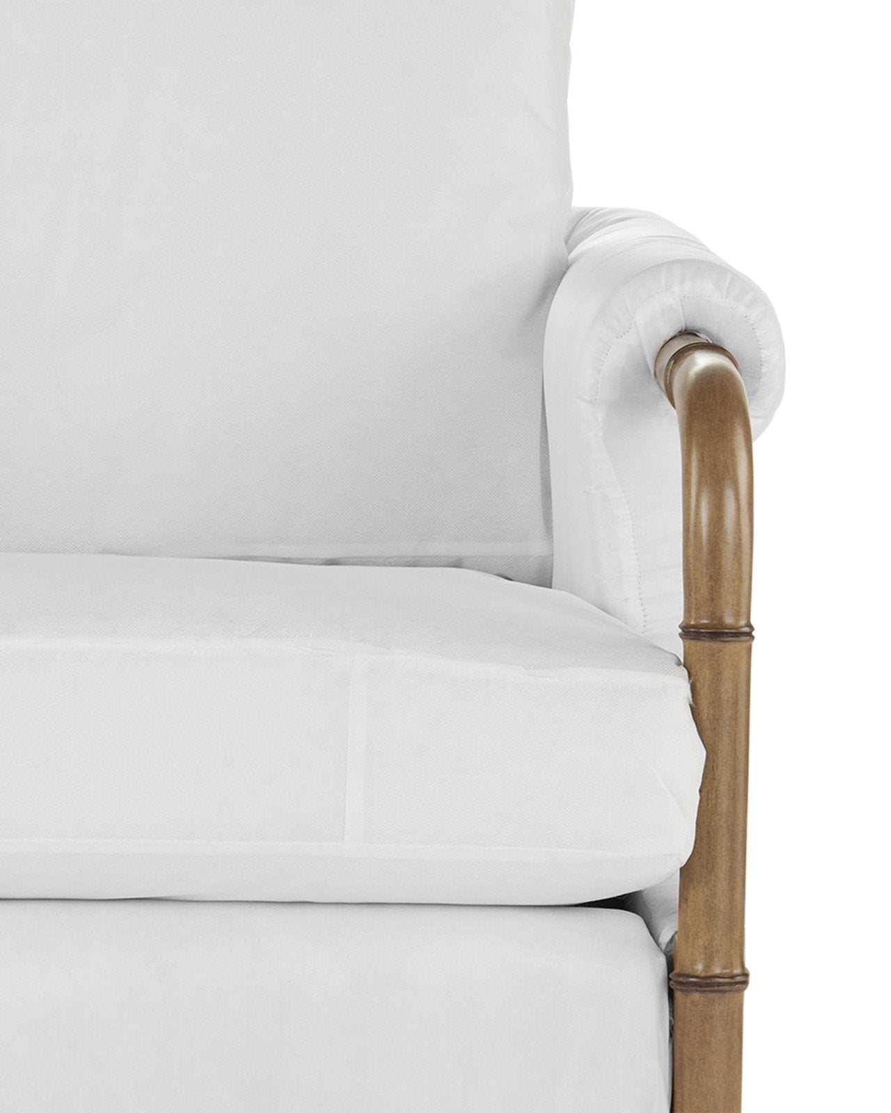 Merle Walnut Armchair, Muslin