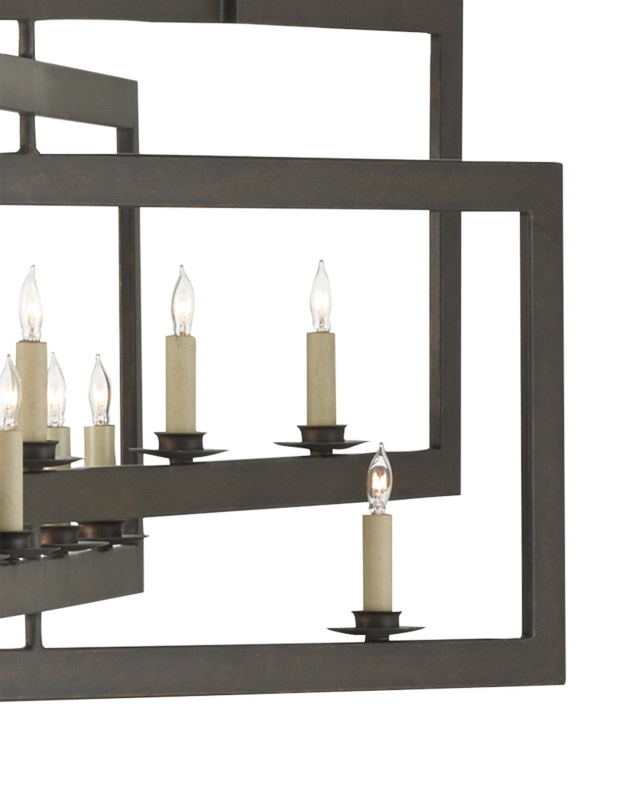 Middleton Rectangular Bronze Chandelier