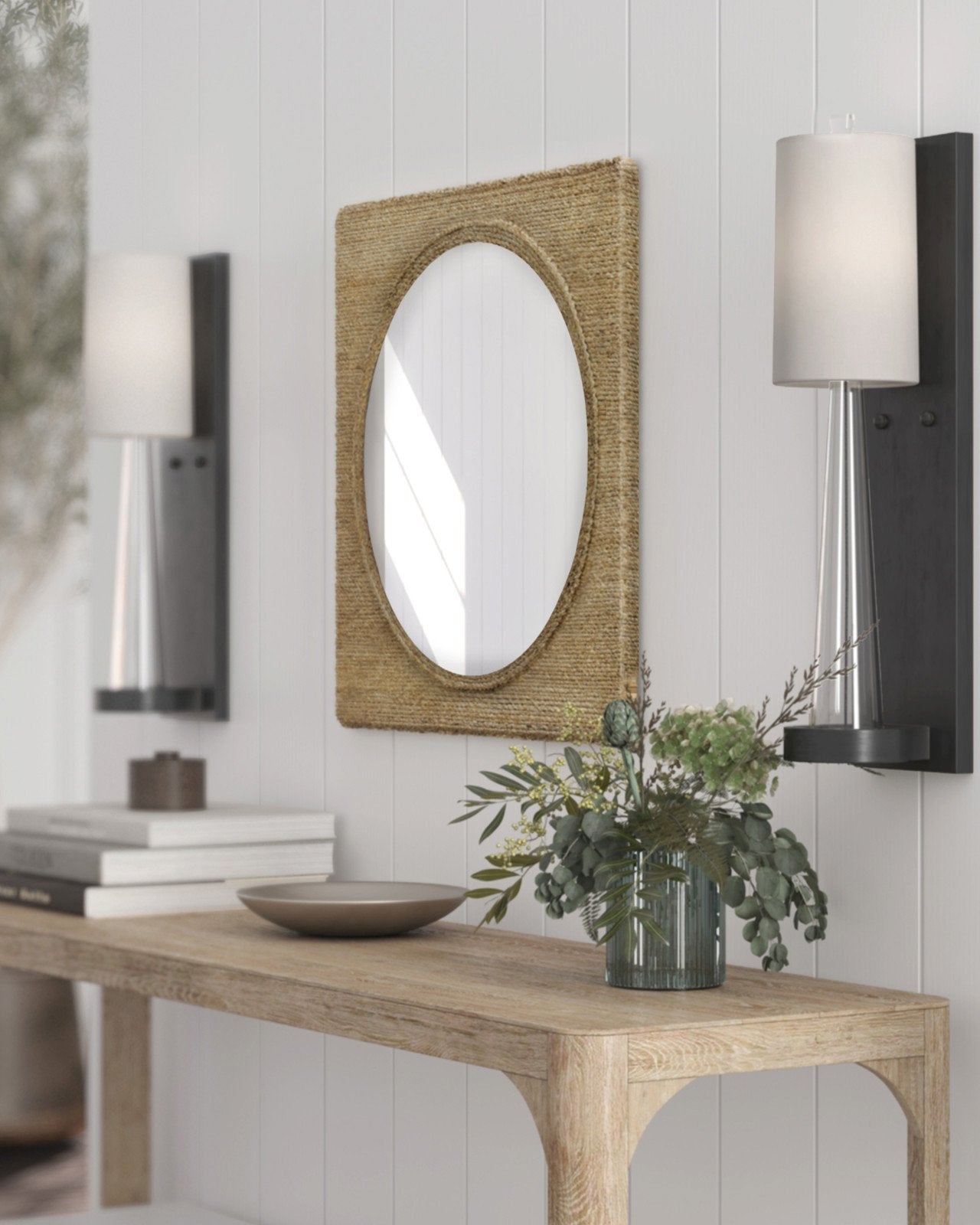 Tisbury Large Square Rope Mirror