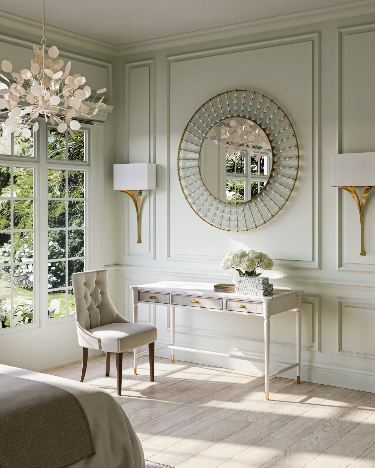 Calais Round Mirror