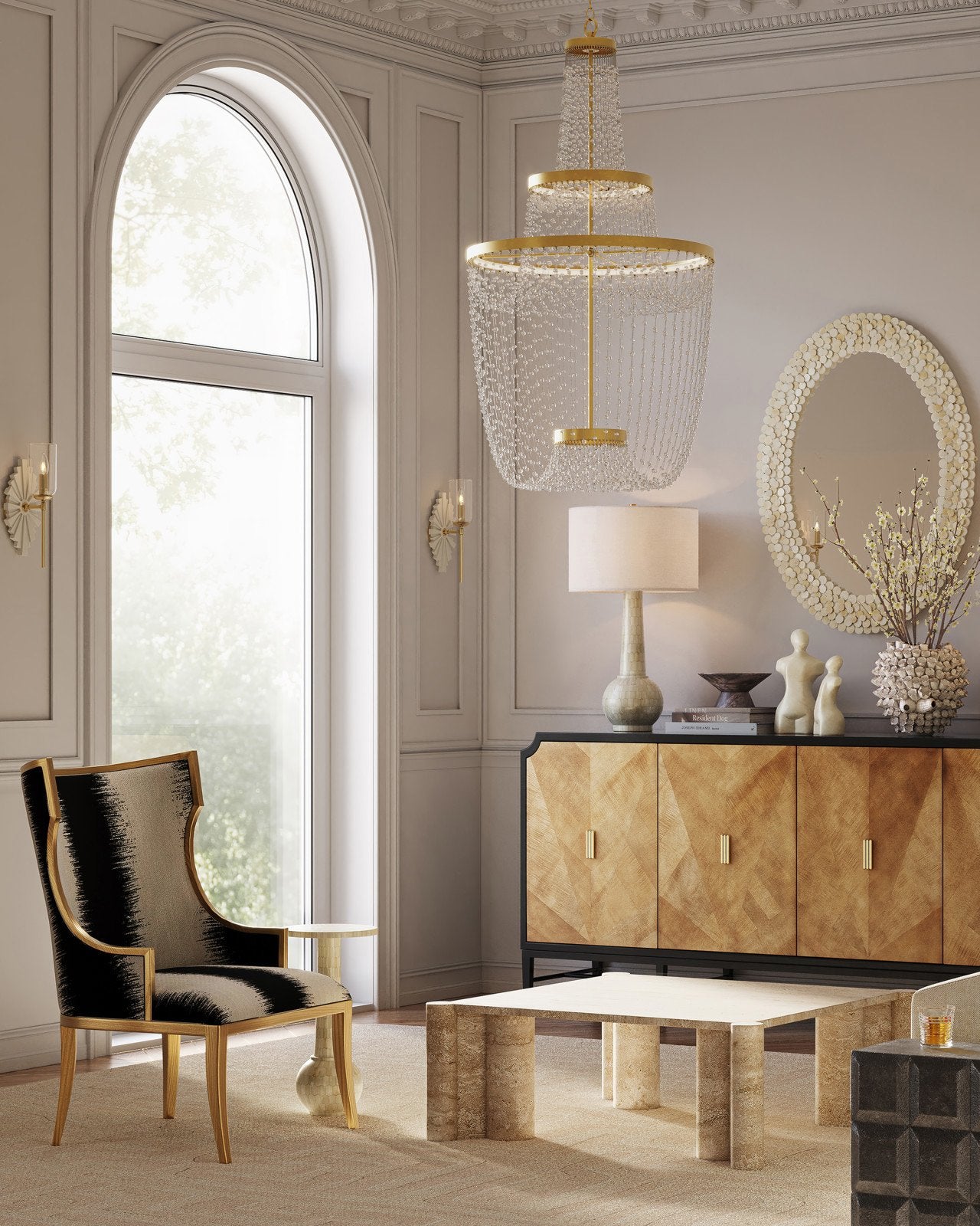 Garson Gold Armchair, Otunga Kona