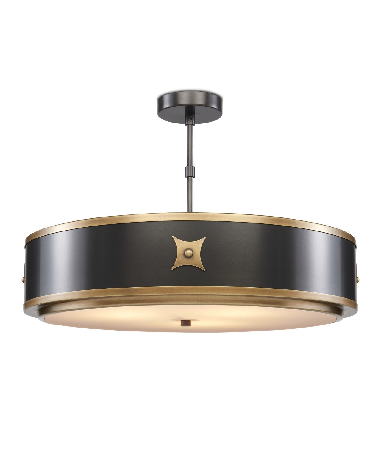 Huntsman Black Semi-Flush Mount