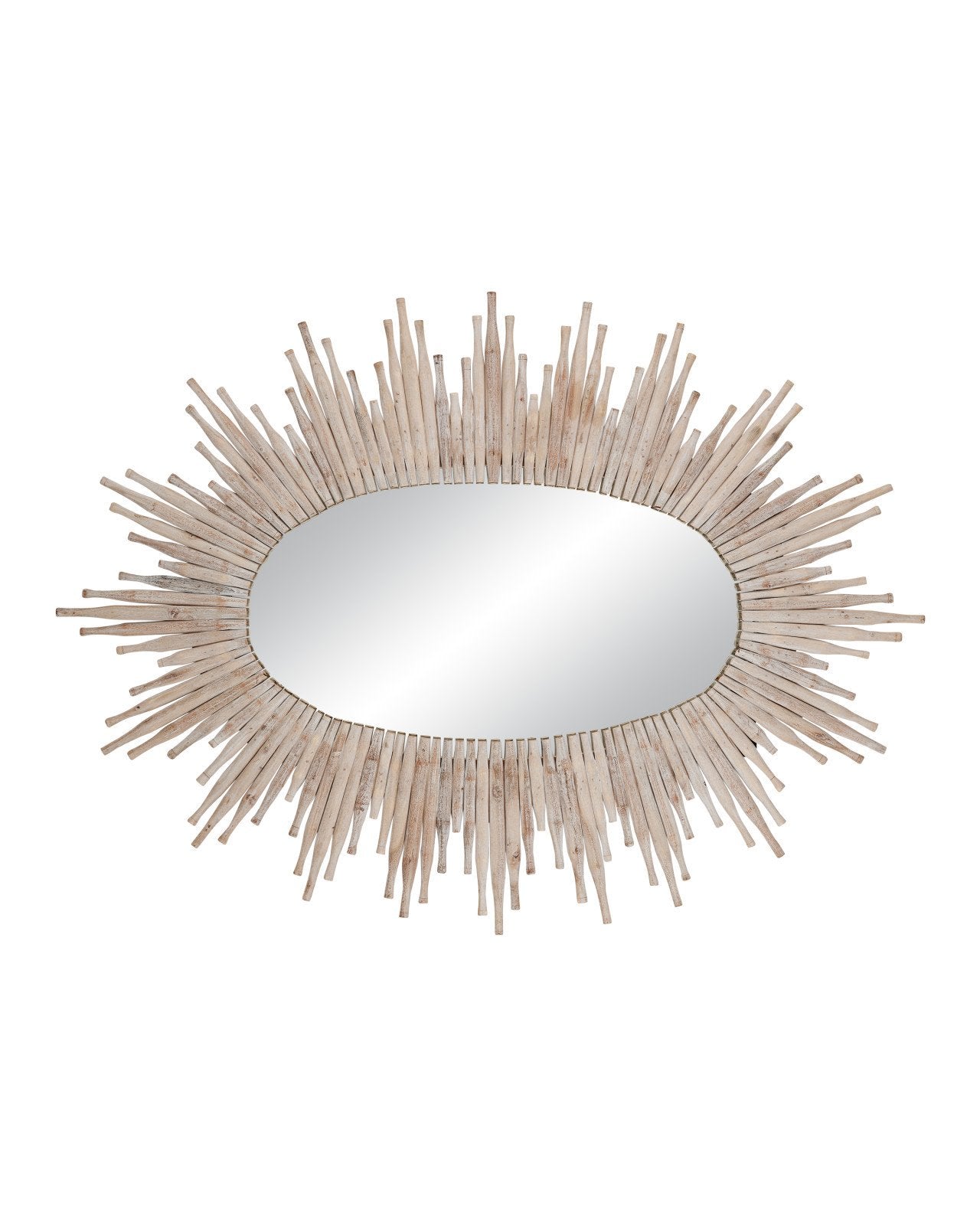 Chadee Oval Whitewash Mirror