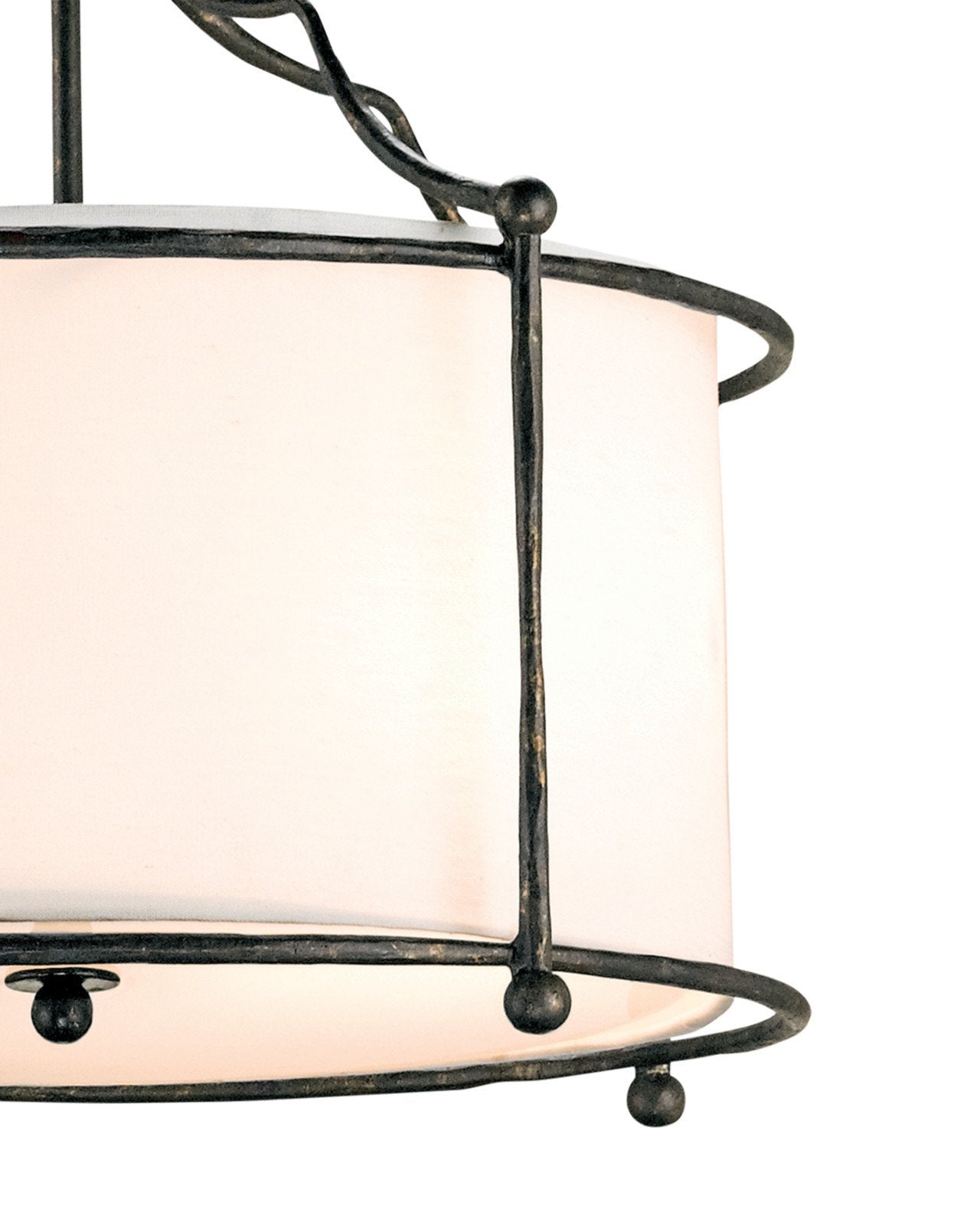 Cachet Black Semi-Flush Mount