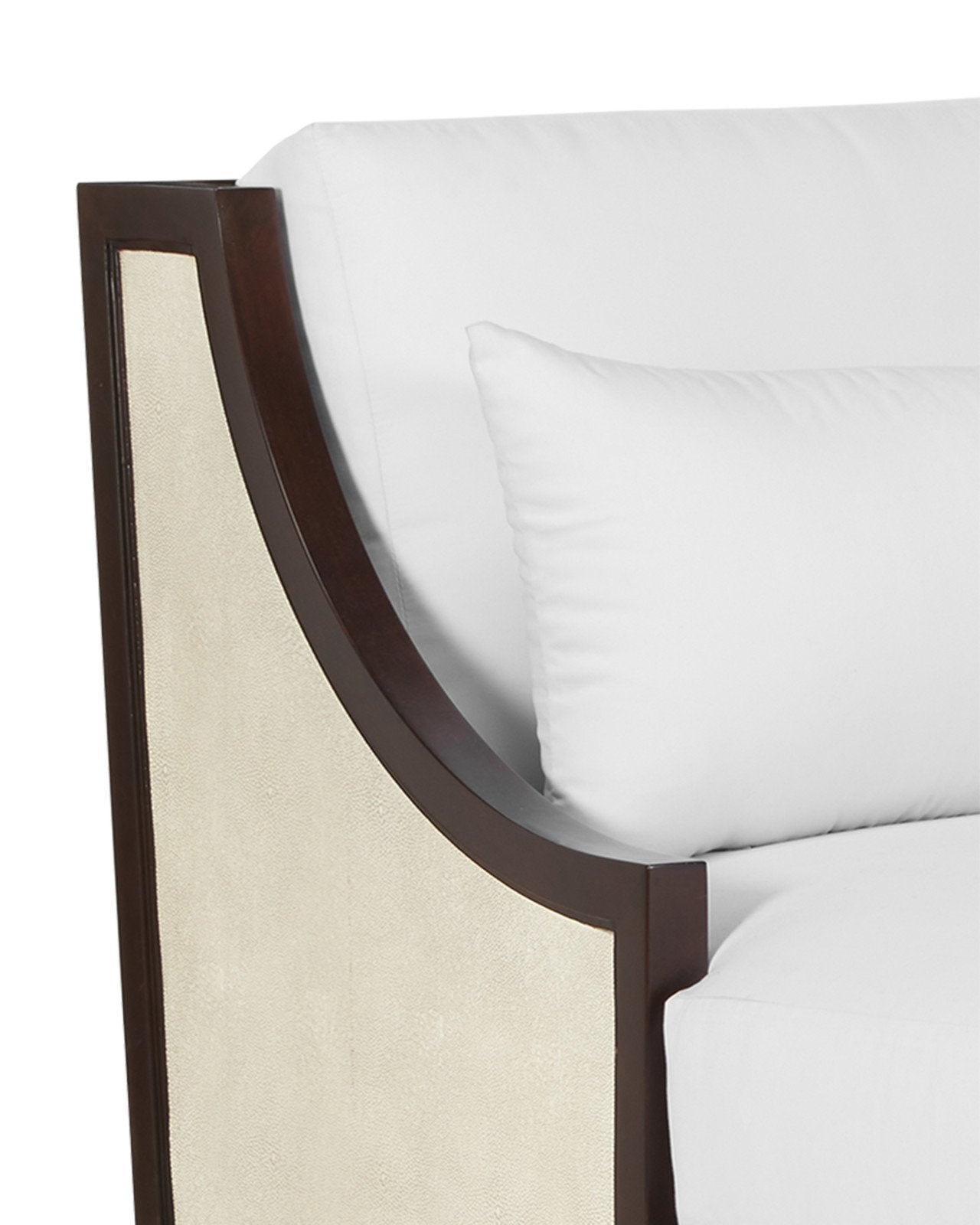 Evie Walnut Chaise, Muslin