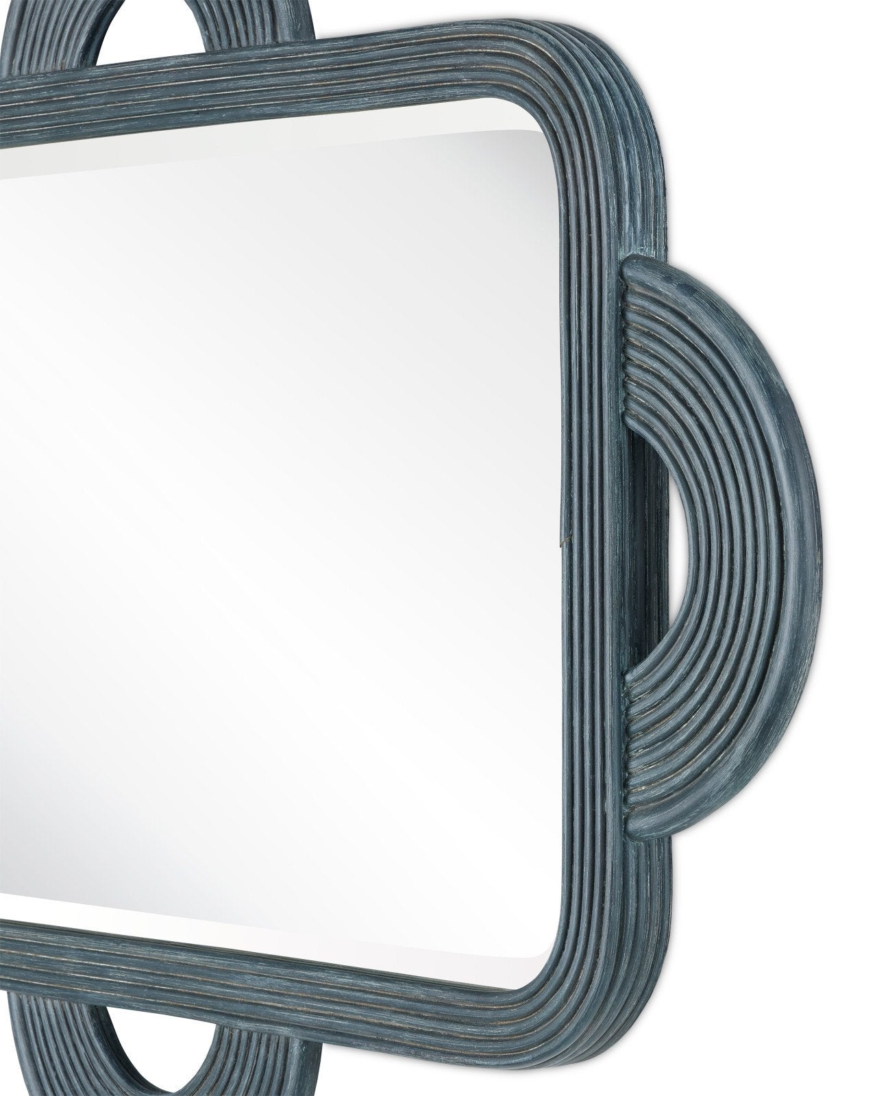 Santos Vintage Navy Rectangular Mirror