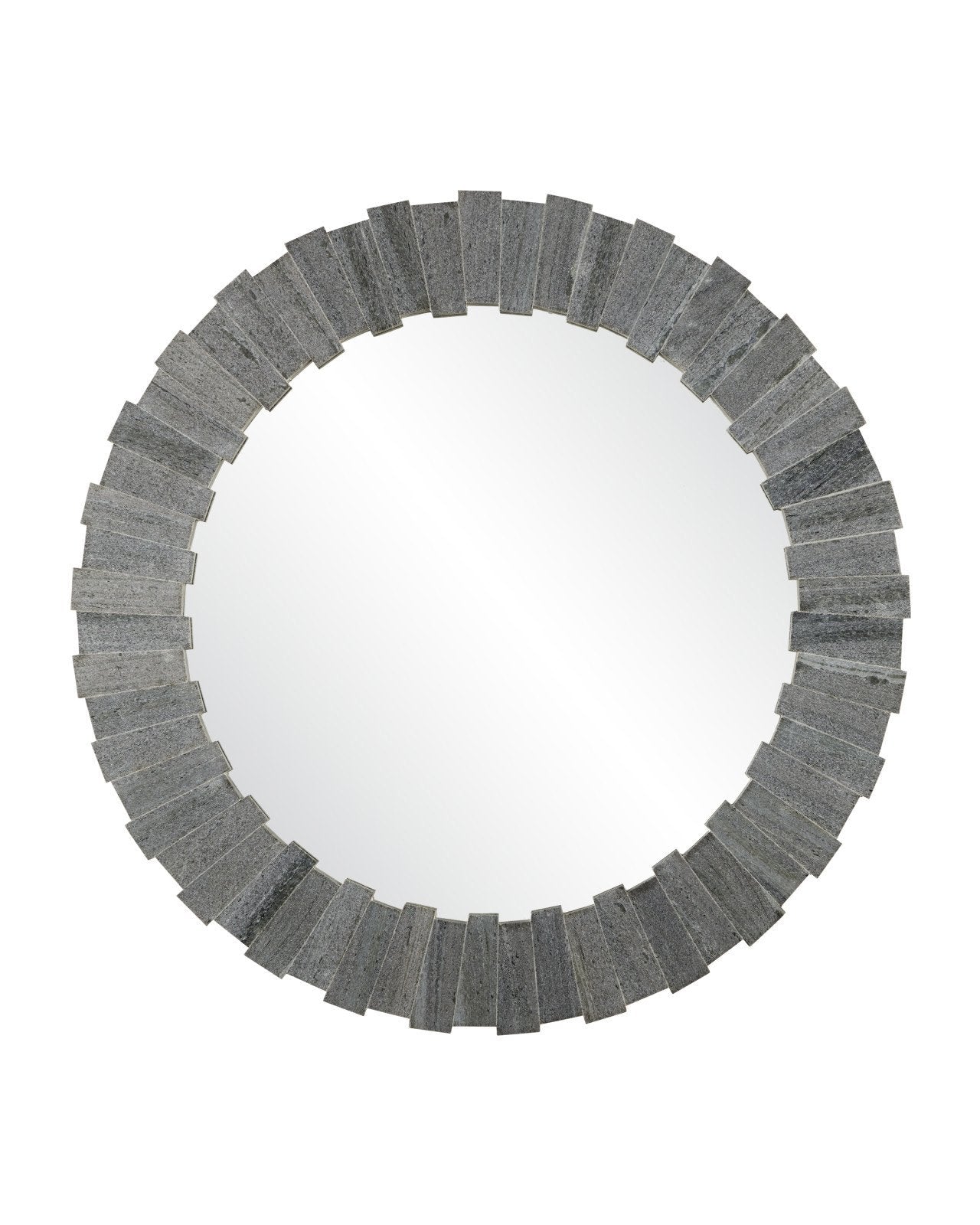 Dario Round Gray Mirror