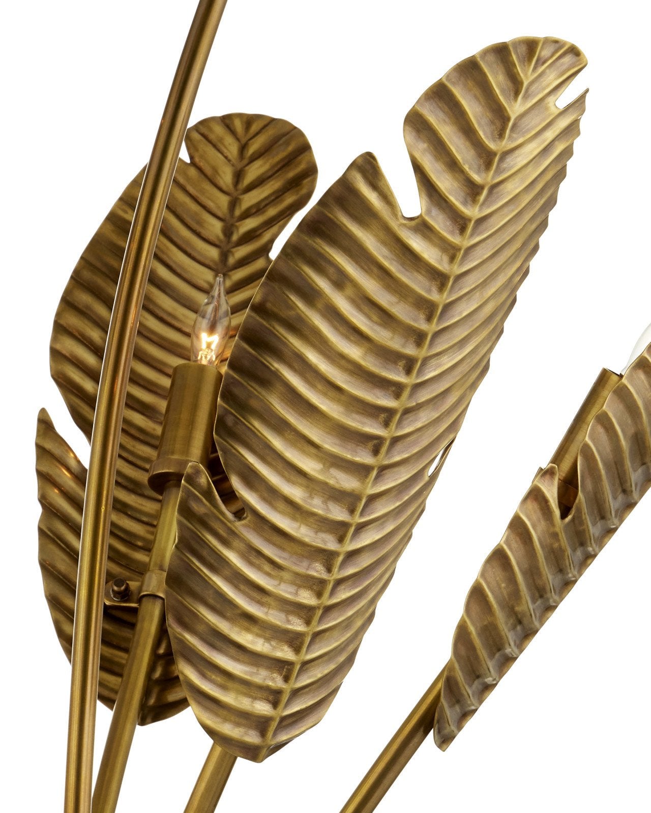 Tropical Grande Brass Floor Lamp
