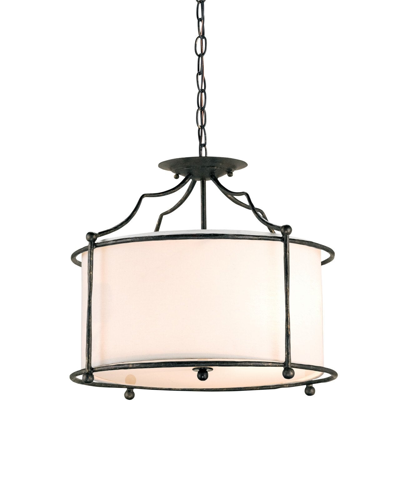 Cachet Black Semi-Flush Mount