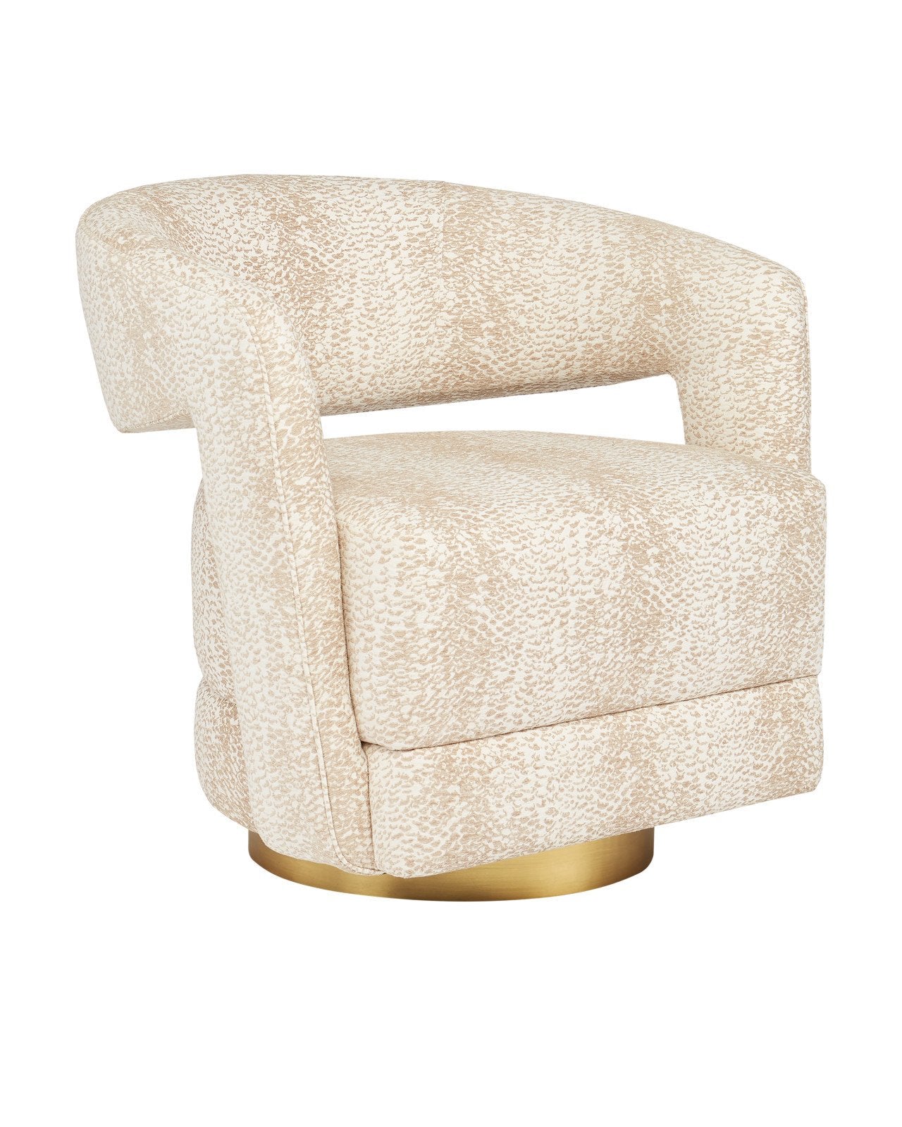 Maren Swivel Armchair, Wild Natural Instinct Natural