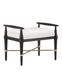 Perrin Black Ottoman, Muslin
