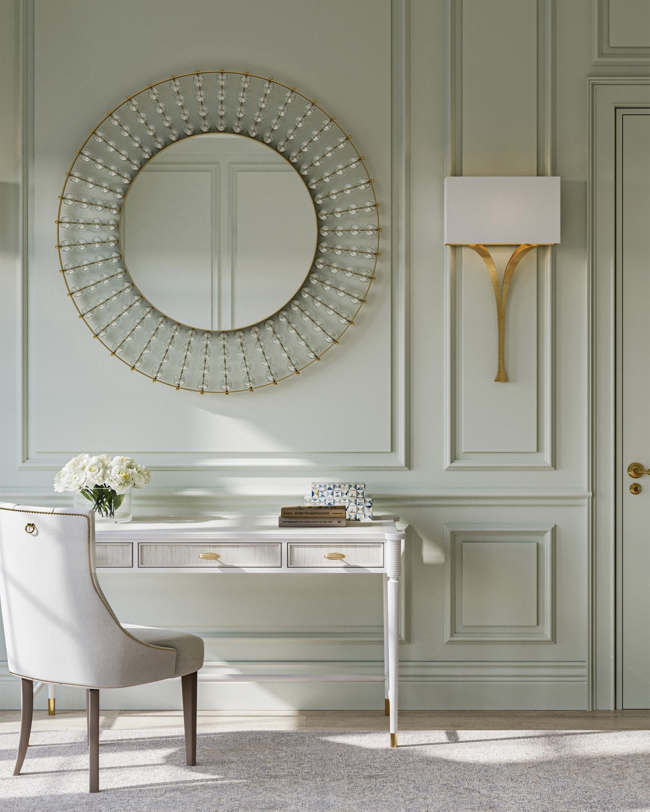 Calais Round Mirror