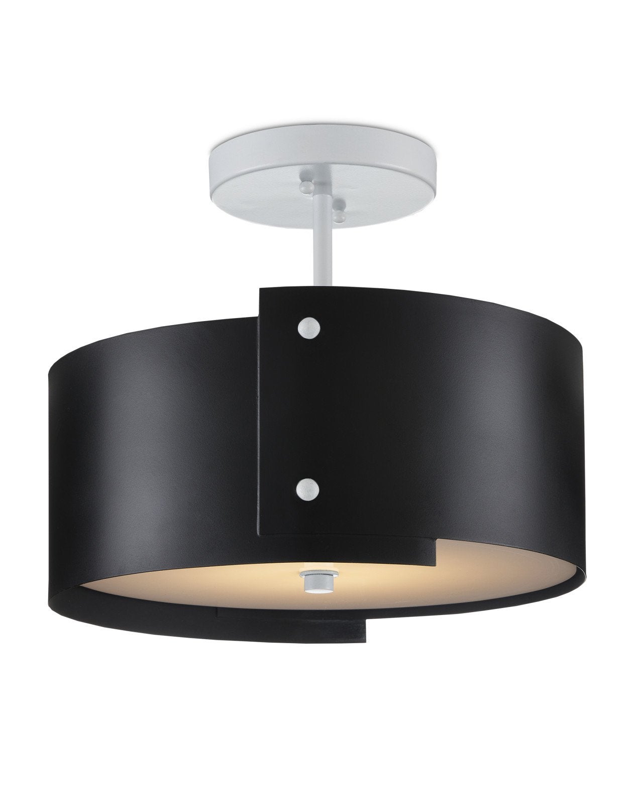 Ritsu Black Semi-Flush Mount