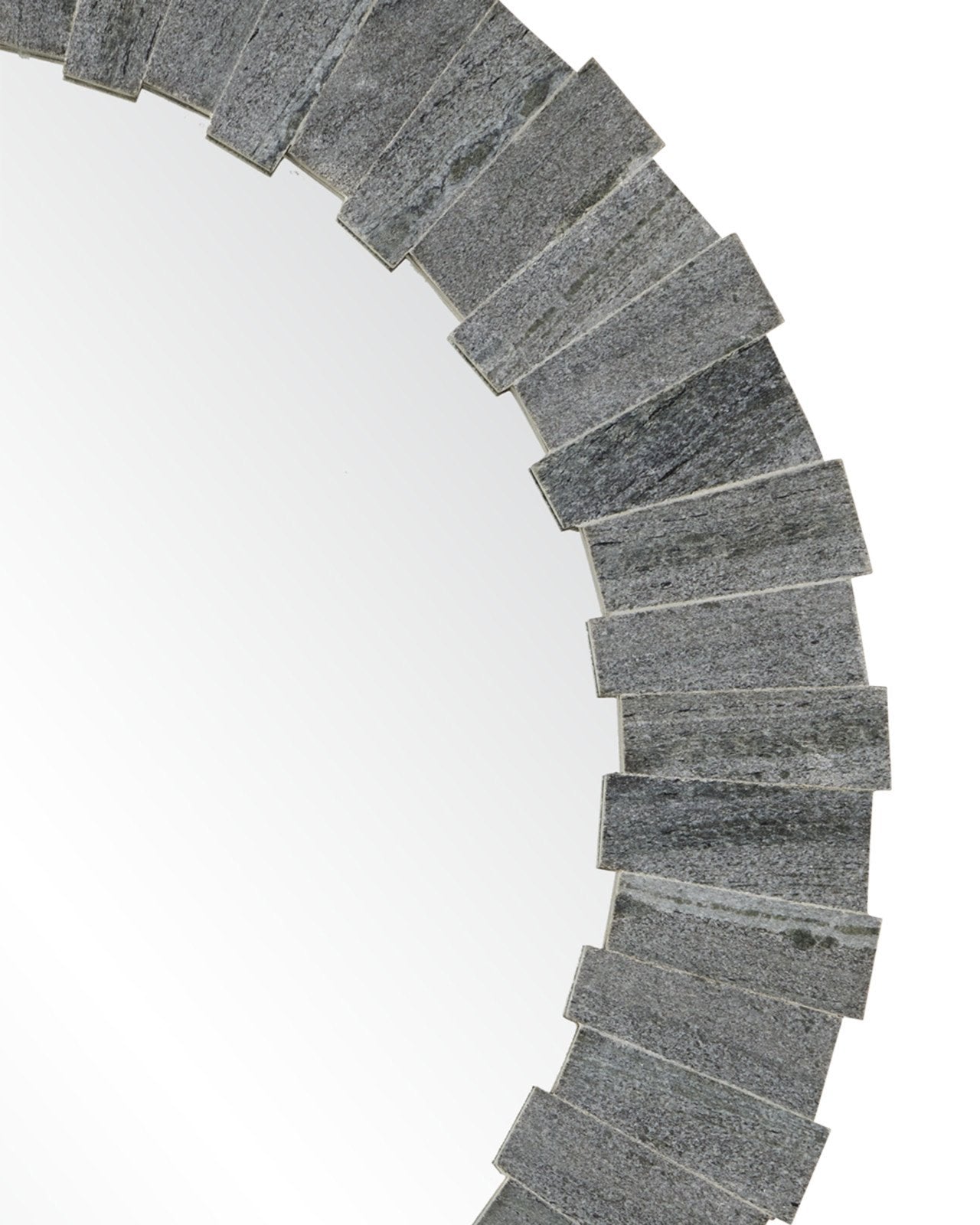 Dario Round Gray Mirror