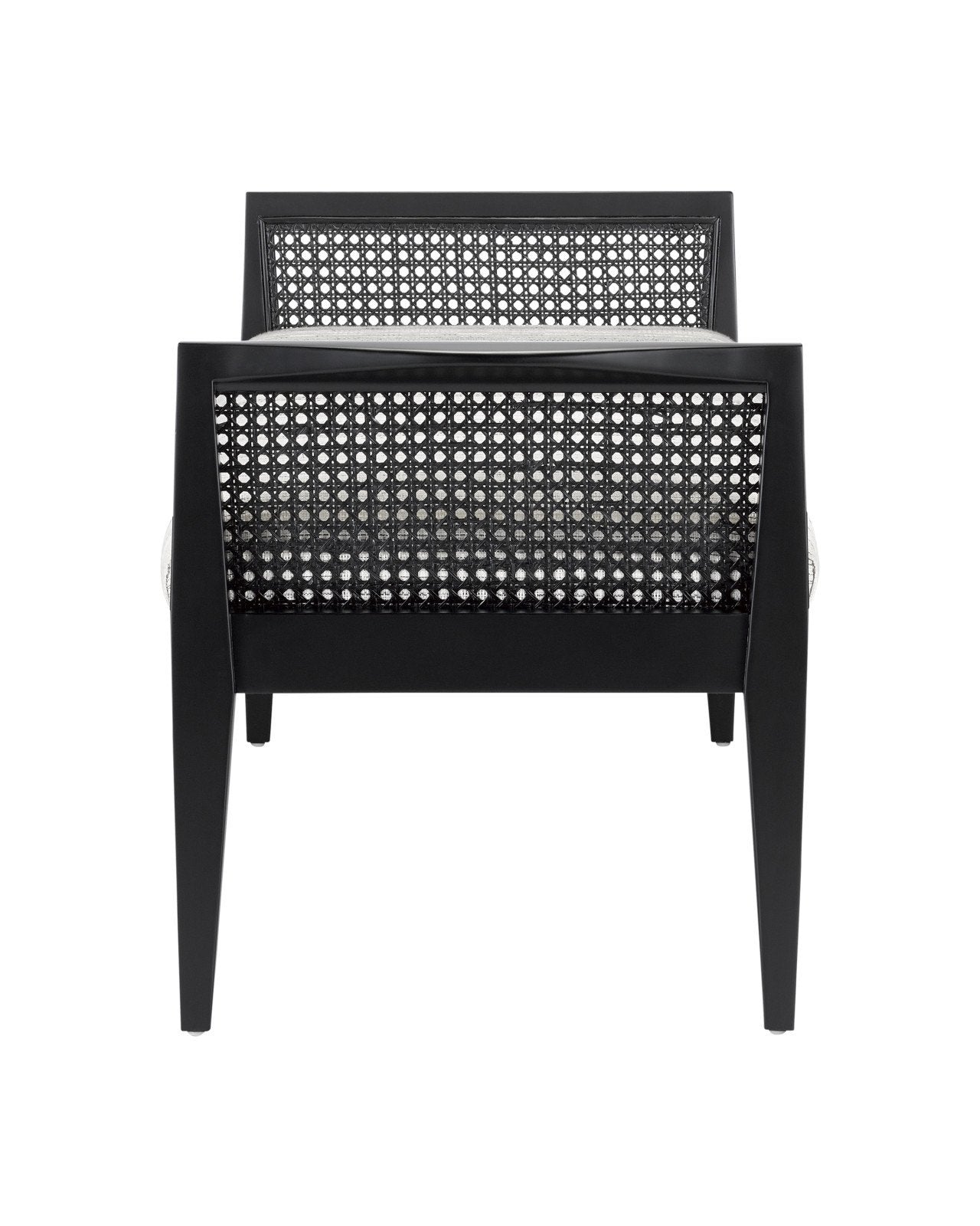Teagan Black Bench, Attel Ivory