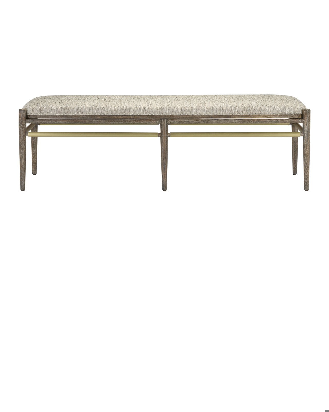 Visby Light Pepper Bench, Calcutta Linen