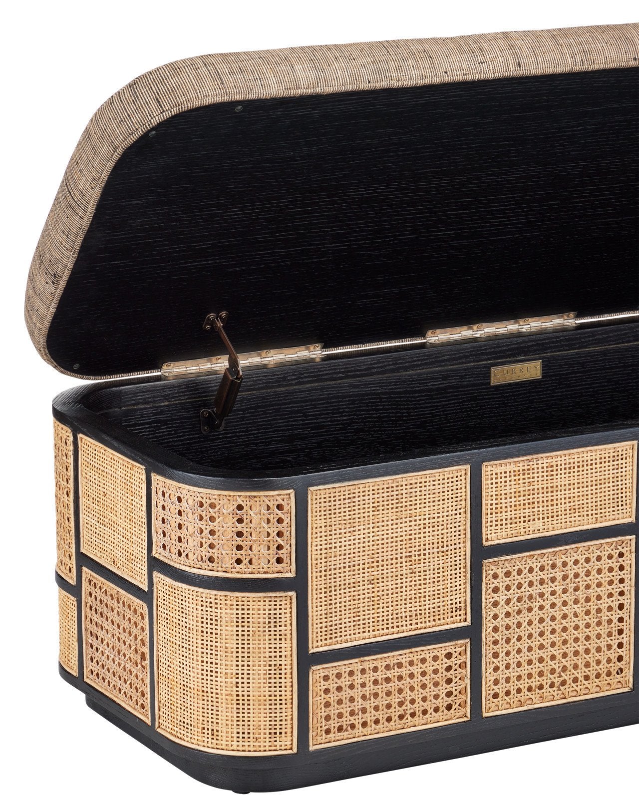 Anisa Black Storage Bench, Trailside Natural Instinct Safari