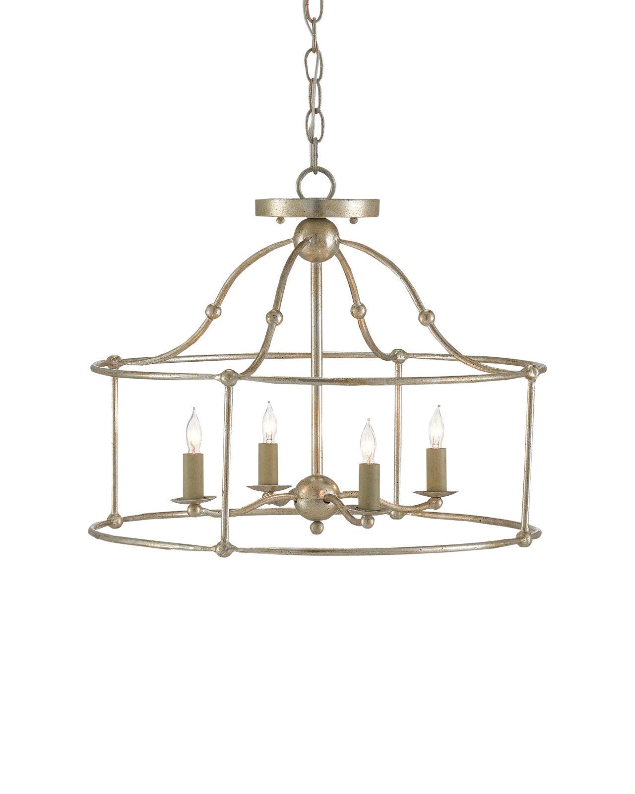 Fitzjames Silver Semi-Flush Mount