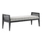 Teagan Black Bench, Attel Ivory