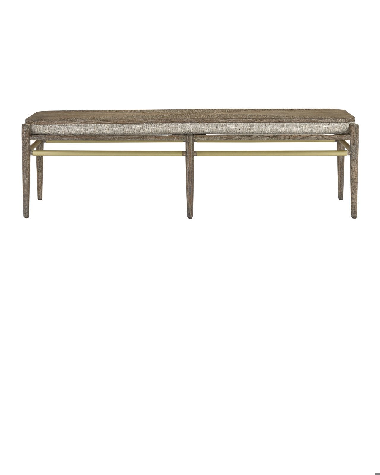 Visby Light Pepper Bench, Calcutta Linen