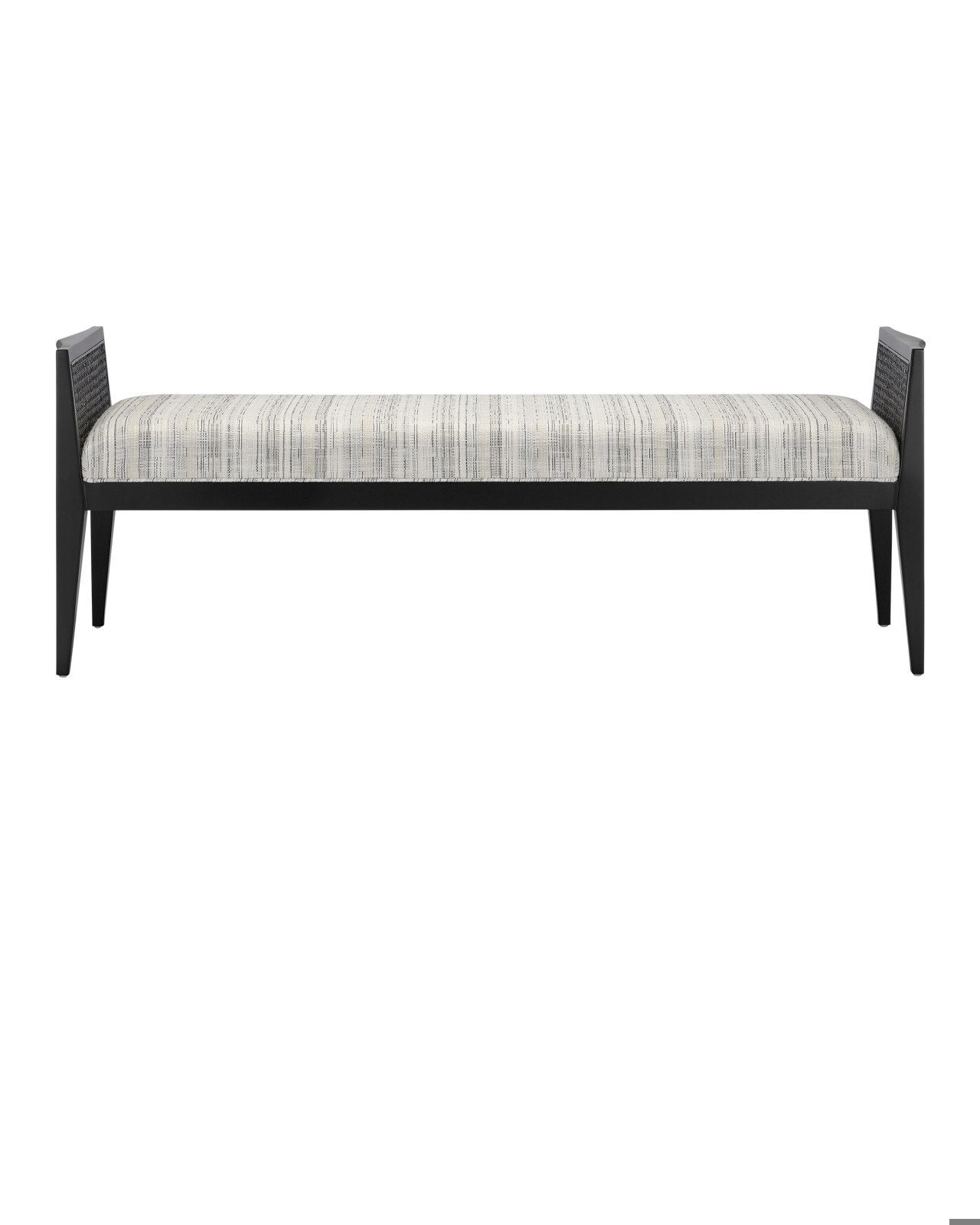 Teagan Black Bench, Attel Ivory