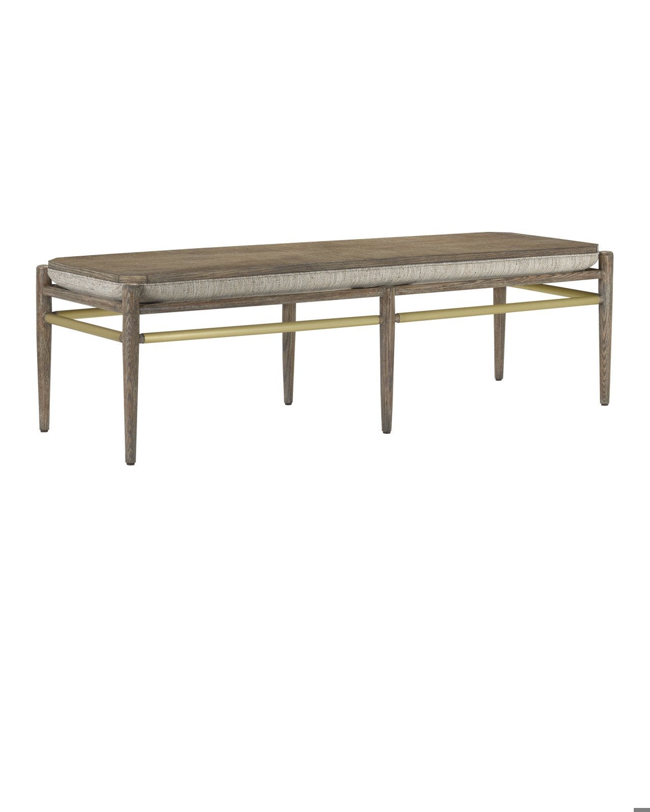 Visby Light Pepper Bench, Calcutta Linen