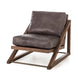 Thomas Bina TEDDY CHAIR - DESTROYED BLACK LEATHER