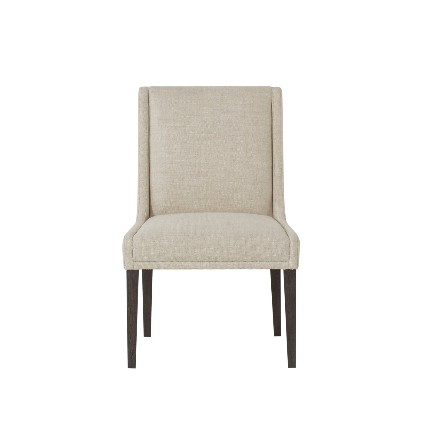 Maison 55 STACEY DINING CHAIR - TEXTURED LINEN FABRIC / WRIGHT FINISH