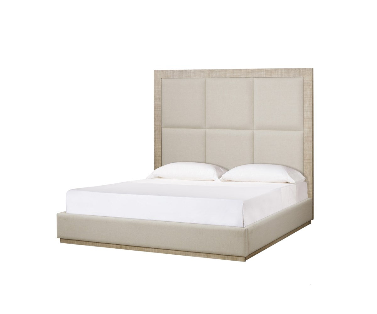 Maison 55 RAFFLES BED - 6 PANELS - US QUEEN IN NORMAN IVORY