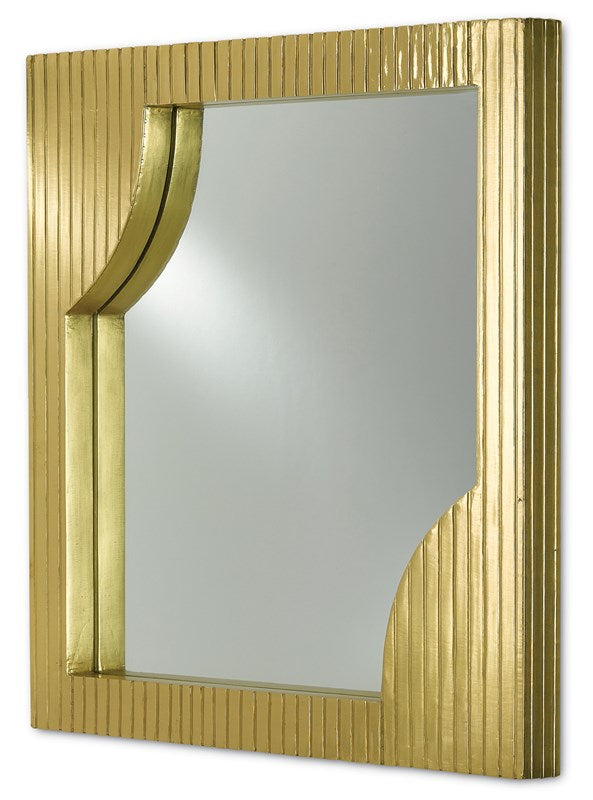 Morneau Brass Square Mirror