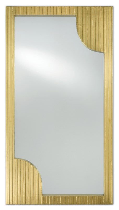 Morneau Brass Rectangular Mirror