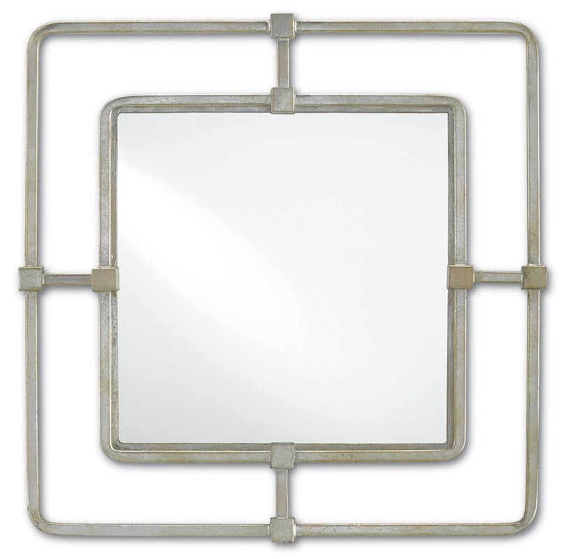 Metro Silver Square Mirror