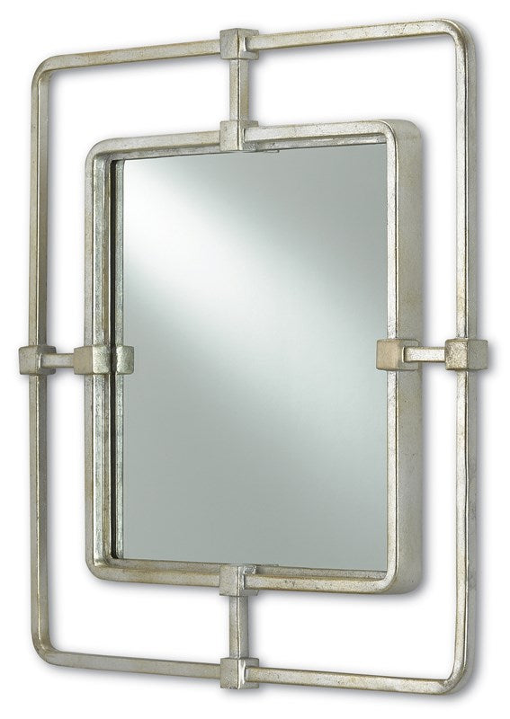 Metro Silver Square Mirror