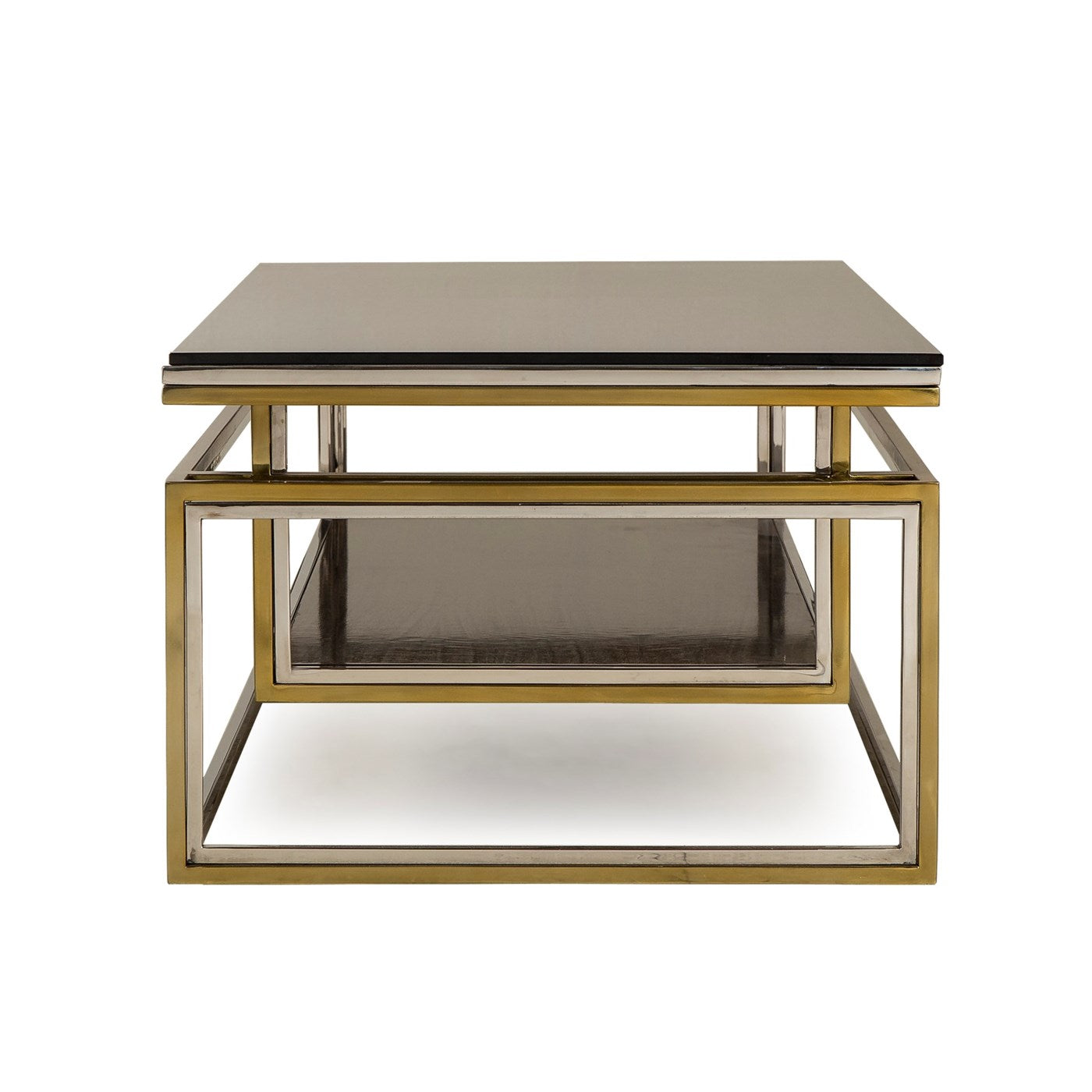 Boyd DROP SHELF COFFEE TABLE - SMOKED GLASS