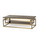 Boyd DROP SHELF COFFEE TABLE - SMOKED GLASS