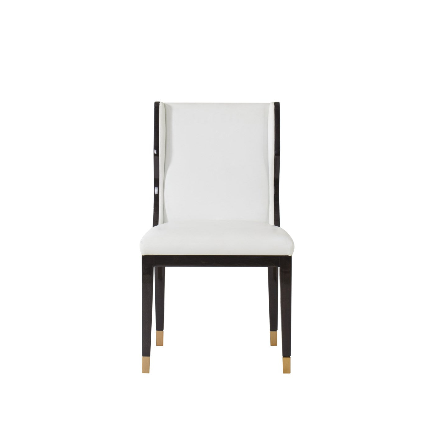 Kelly Hoppen TAYLOR DINING CHAIR - FALLON WHITE LEATHER