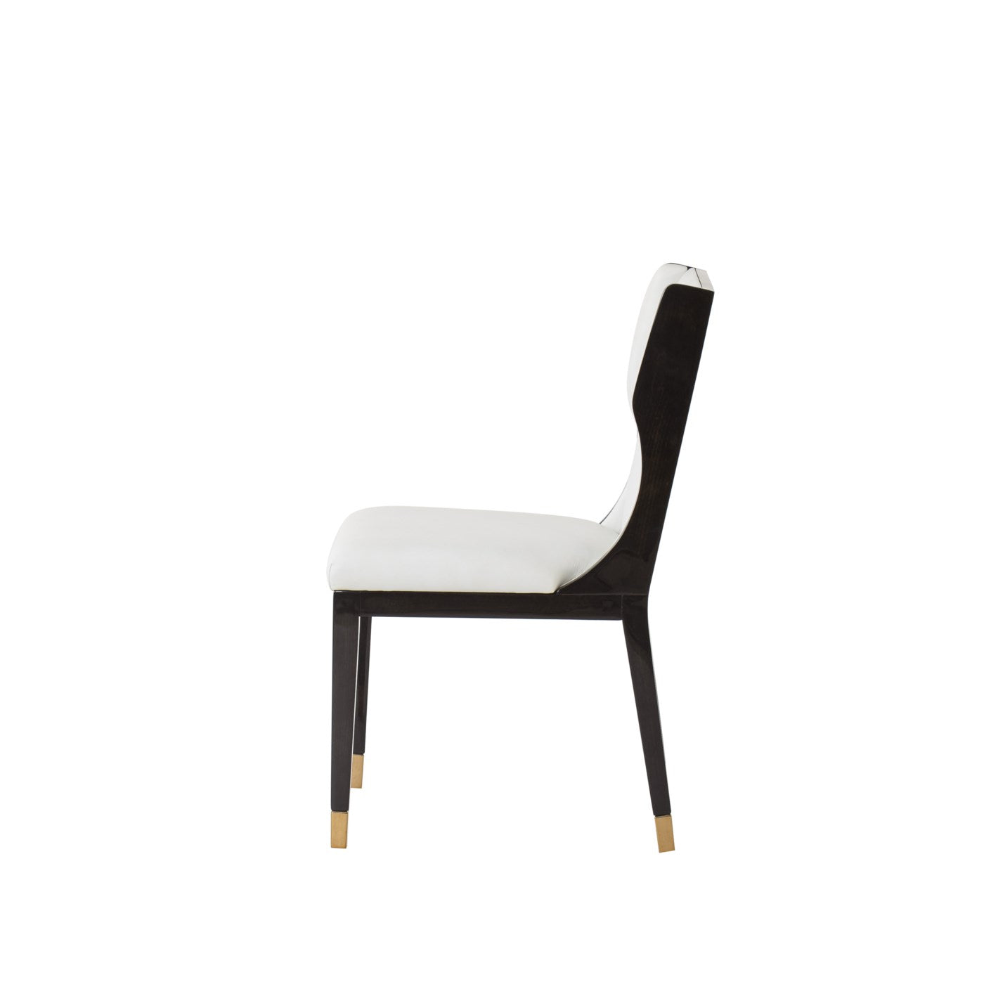 Kelly Hoppen TAYLOR DINING CHAIR - FALLON WHITE LEATHER