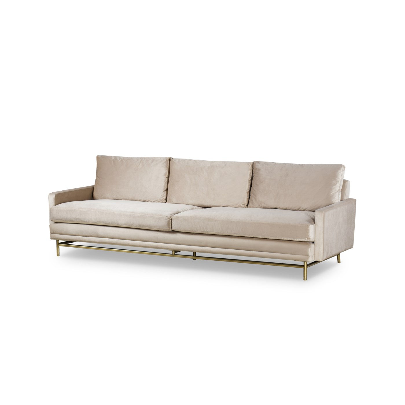 Andrew Martin JASPER LARGE SOFA - HARRY VELVET NATURAL