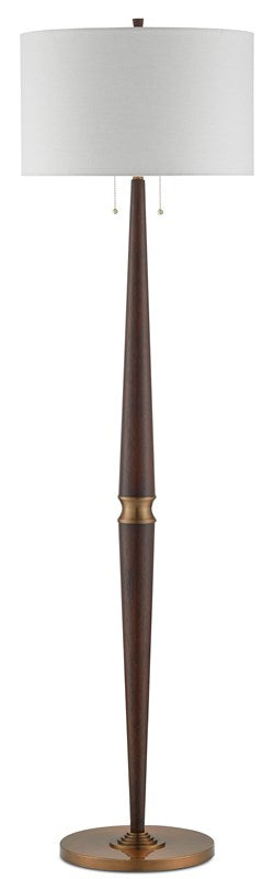 Colee Mahogany Floor Lamp