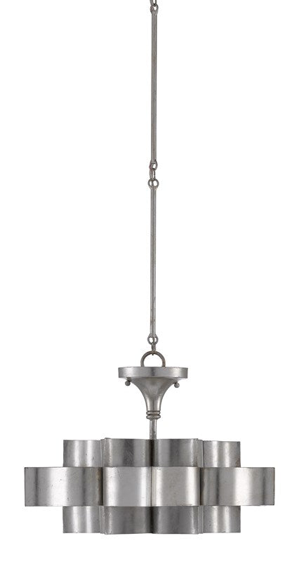 Grand Lotus Silver Small Chandelier