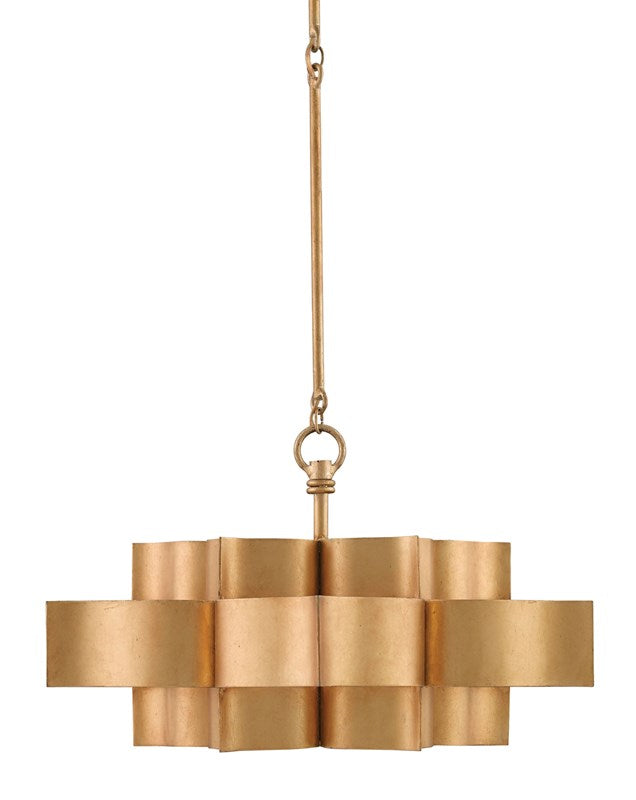 Grand Lotus Gold Small Chandelier