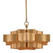 Grand Lotus Gold Small Chandelier